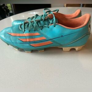Adidas Soccer Cleats Mens 7.5 Lace Up Stripes